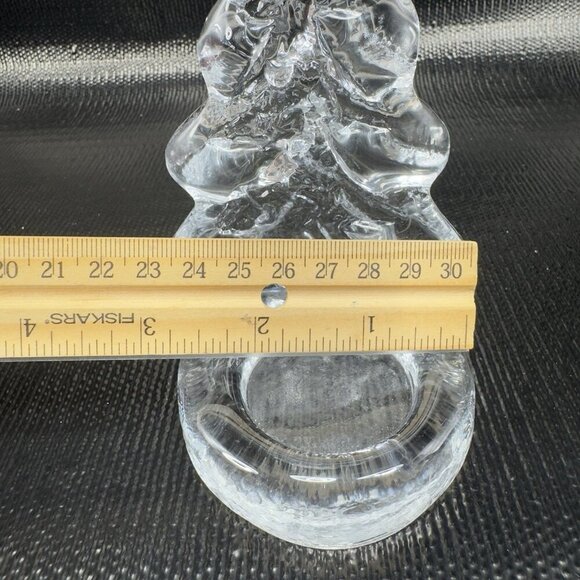 Swedish Glass Candle Holder Votive Tea Light Clear Christmas Tree Light Holder - Picture 4 of 11